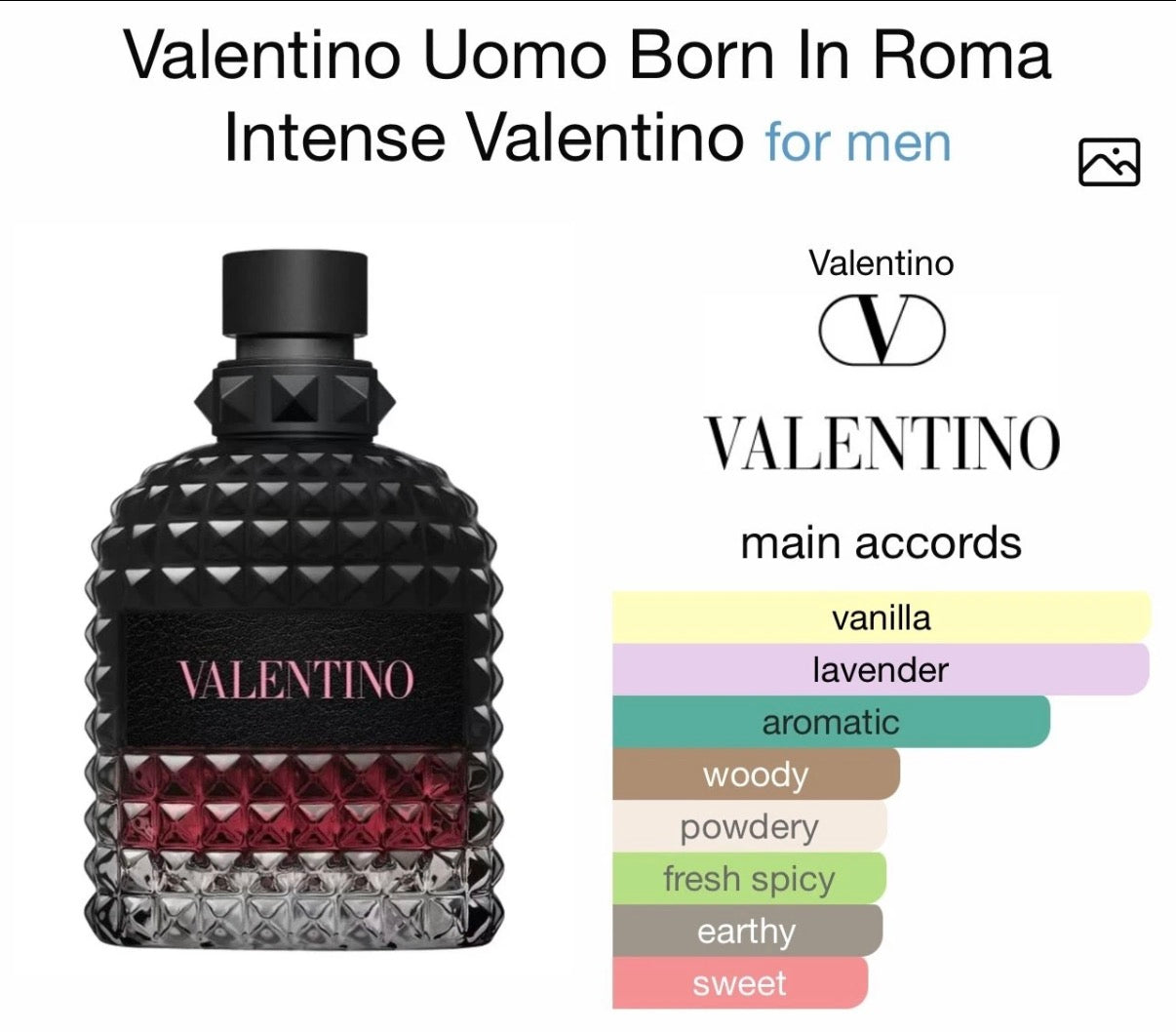 Valentino Uomo Born In Roma 3.4 oz Eau De Parfum Intense Men Original Box Sealed