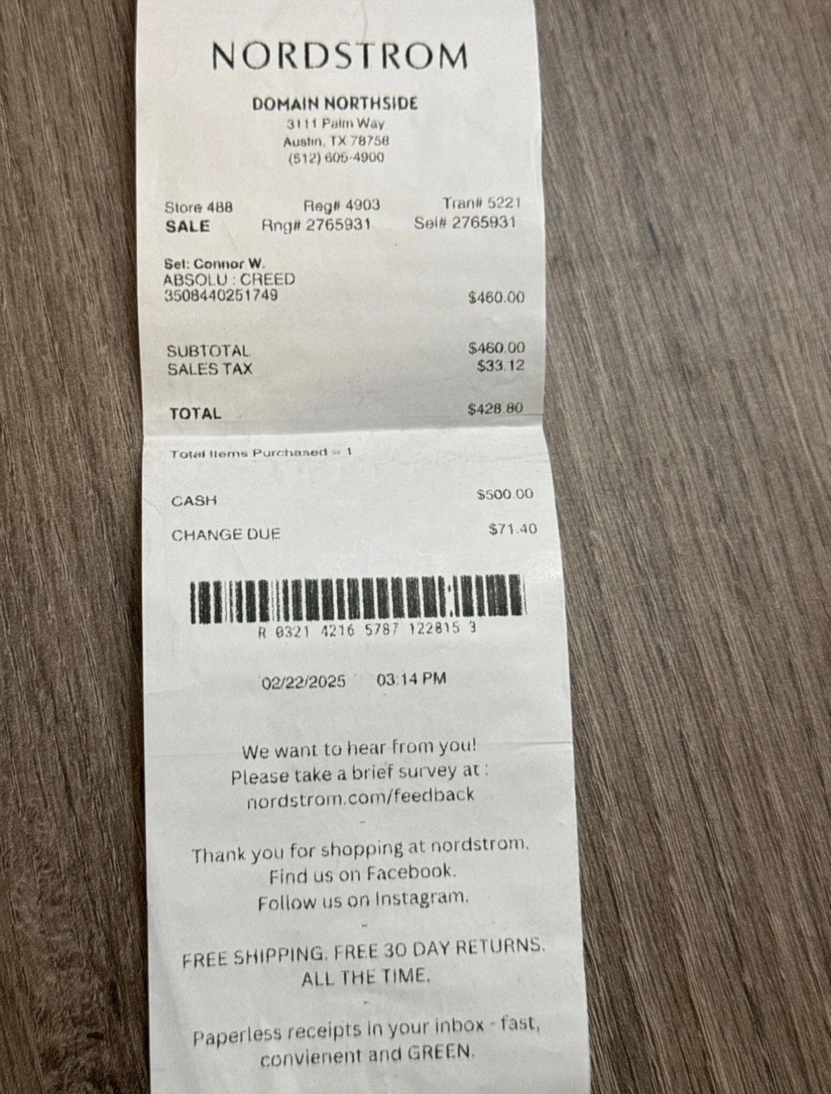 Creed AVENTUS Eau de Parfum 3.3oz/100ml Tester | New & In Box